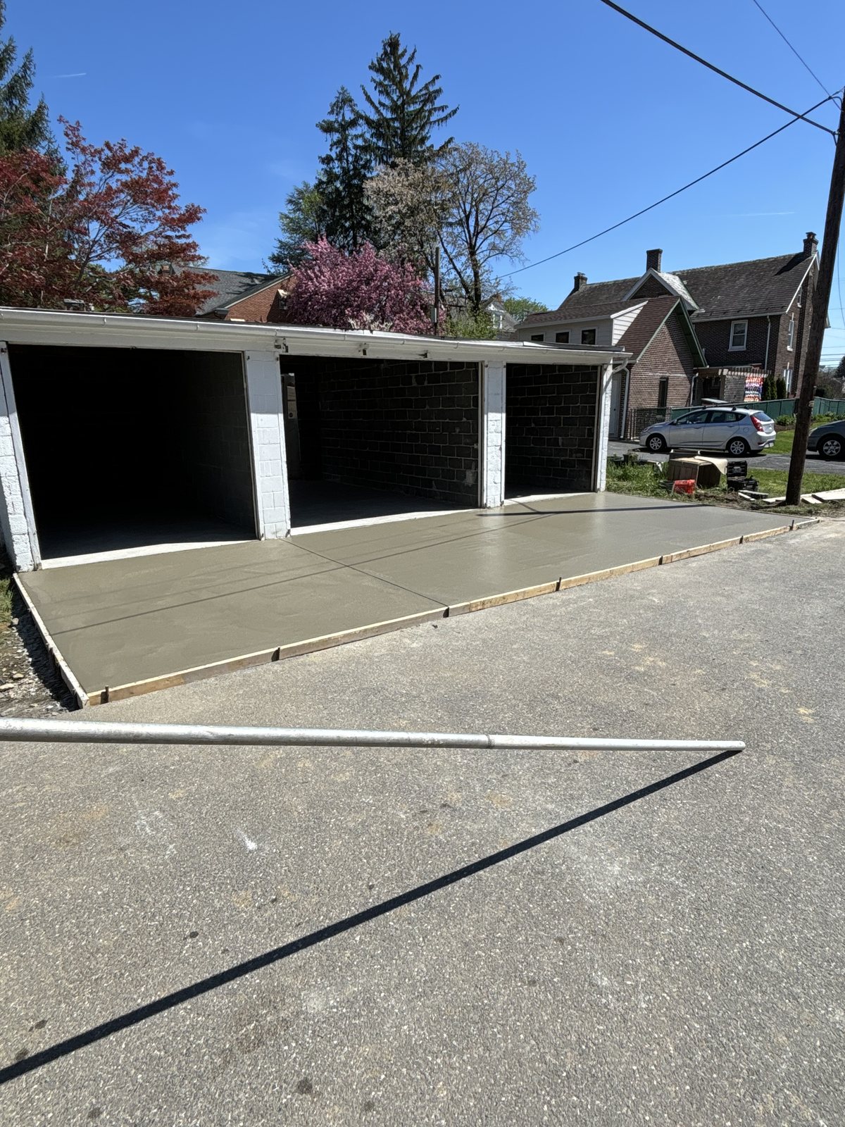 Smooth-finish patio completed by T-Bones Concrete